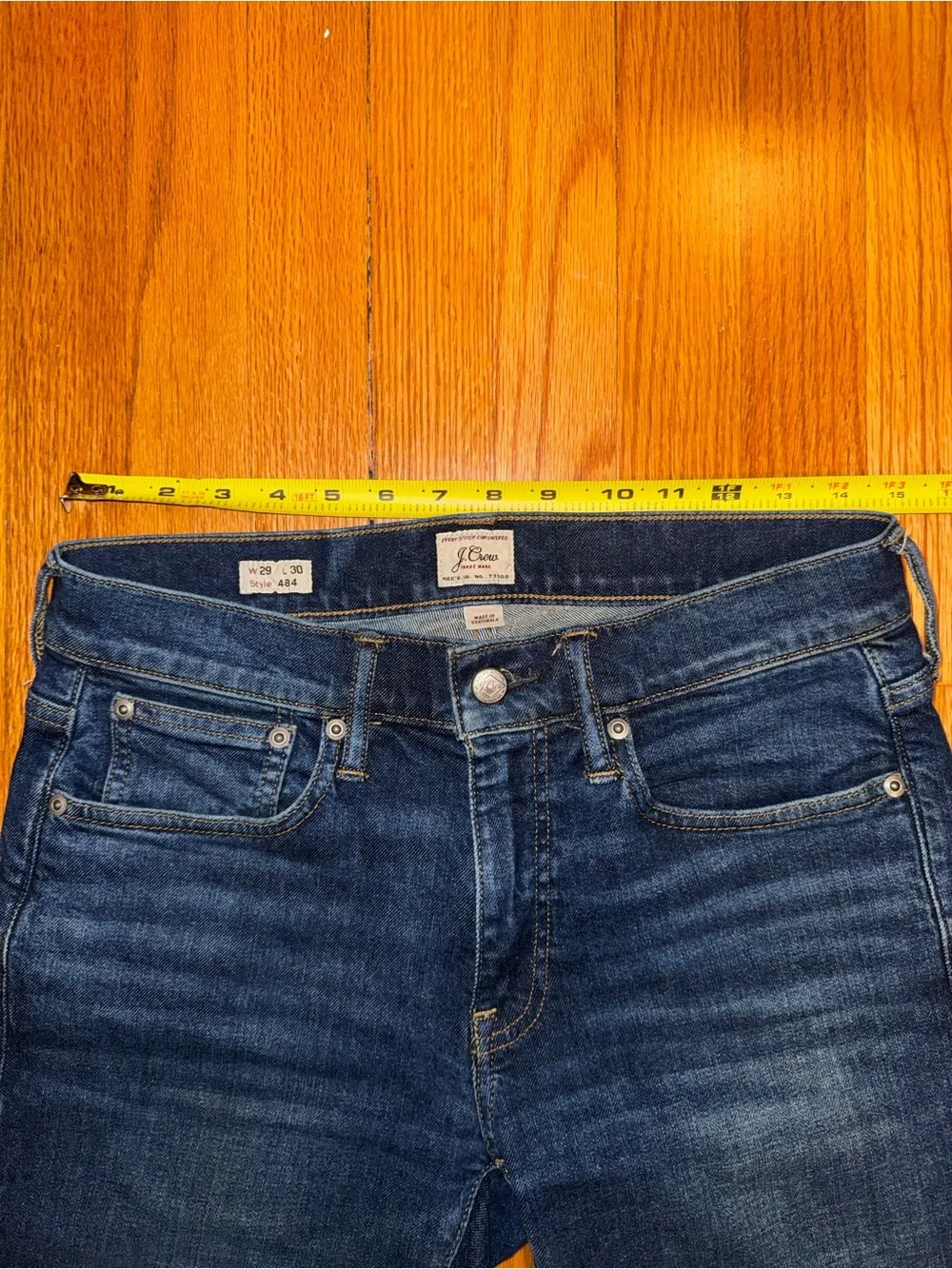 J.Crew Men's Dark Blue Denim Jeans 29x26
